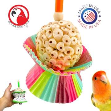 Bonka Bird Toys 1925 Cake Natural Sola Shred Forage Chew Treat Parrot Parrotlet Budgie Cockatiel Par...
