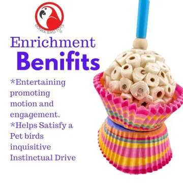 Bonka Bird Toys 1925 Cake Natural Sola Shred Forage Chew Treat Parrot Parrotlet Budgie Cockatiel Parakeets and Other Similar Birds