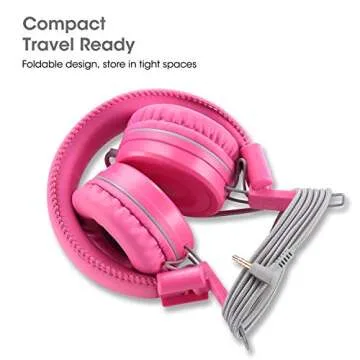 noot products Kids Headphones K22 Foldable Tangle-Free Wired