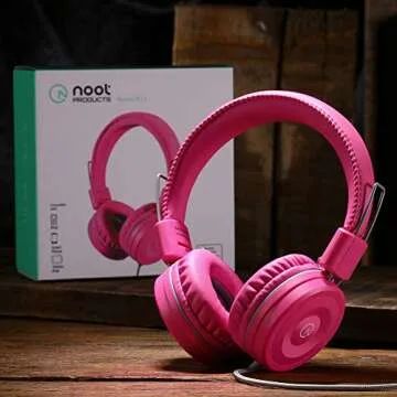 noot products Kids Headphones K22 Foldable Tangle-Free Wired