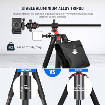 NEEWER 79 inch Tripod: Heavy-Duty DSLR Support