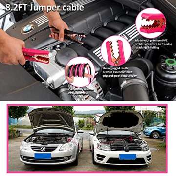 Pink Car Emergency Kit for Women Drivers - HLWDFLZ