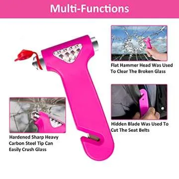 Pink Car Emergency Kit for Women Drivers - HLWDFLZ