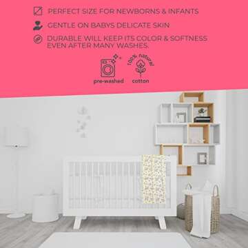 MODERN BABY Soft Muslin Swaddle Blankets 2 Pack