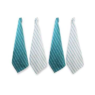LANE LINEN Kitchen Towels Set - Pack of 4 Cotton Dish Towels for Drying Dishes, 18”x 28”, Kitche...