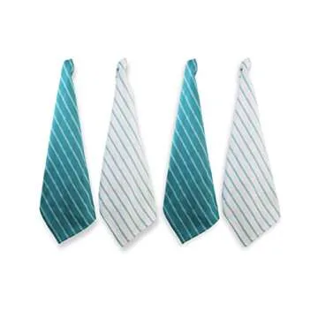 LANE LINEN Kitchen Towels Set - Pack of 4 Cotton Dish Towels for Drying Dishes, 18”x 28”, Kitche...