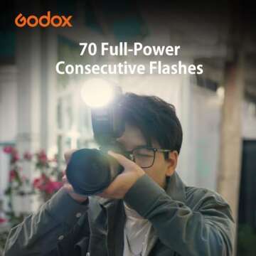 GODOX V100 S Flash for Sony - 100W Touchscreen Camera Flash