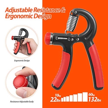 NIYIKOW Adjustable Grip Strength Trainer - 22-132Lbs