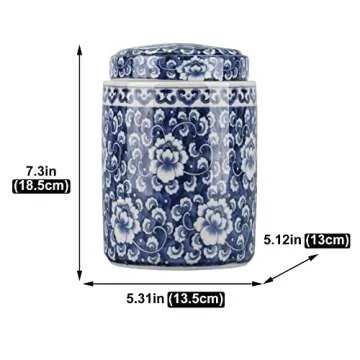 Stunning Chinese Traditional Blue and White Porcelain Ginger Jar - Versatile Design for Home Decorat...