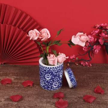 Elegant Chinese Blue and White Porcelain Ginger Jar