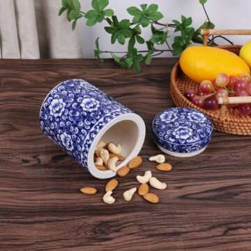 Elegant Chinese Blue and White Porcelain Ginger Jar