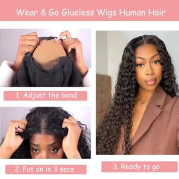 Bugtum Glueless Wigs for Easy Style 5x5 Lace Closure