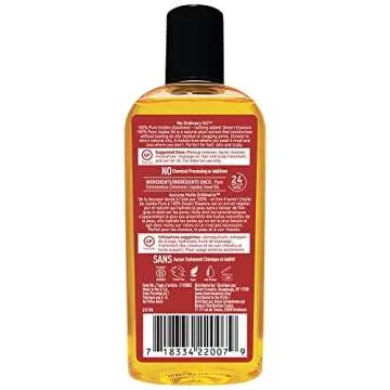 Desert Essence 100% Pure Jojoba Oil - 4 Fl Oz - Pack of 2 - Haircare & Skincare Essential Oil - All Skin Types - No Oily Residue - May Help Prevent Flakiness - Makeup Remover - Aftershave Moisturizer