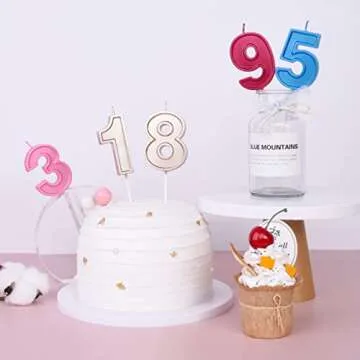 PHD CAKE Luxe Black 1 Birthday Candle for Celebrations