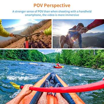 Upgraded Neck Mount for GoPro, POV/VLOG Smartphone Selfie Necklace Holder Extension Strap Mount for ...