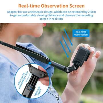 Upgraded Neck Mount for GoPro and Smartphones