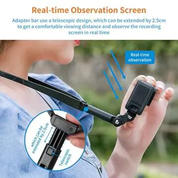 Upgraded Neck Mount for GoPro and Smartphones