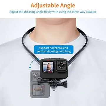Upgraded Neck Mount for GoPro and Smartphones