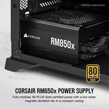 CORSAIR RM650x Fully Modular ATX Power Supply - High Performance