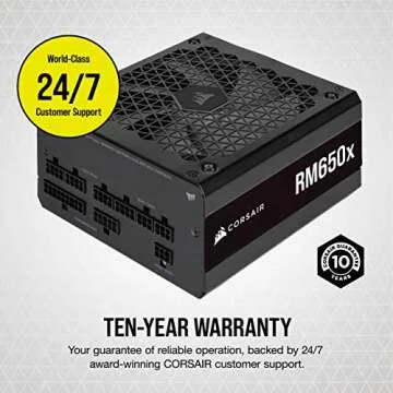 CORSAIR RM650x Fully Modular ATX Power Supply - High Performance