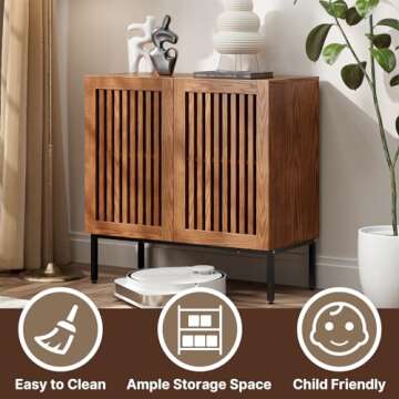 Versatile BVIUNTWO Farmhouse Storage Cabinet for Any Room