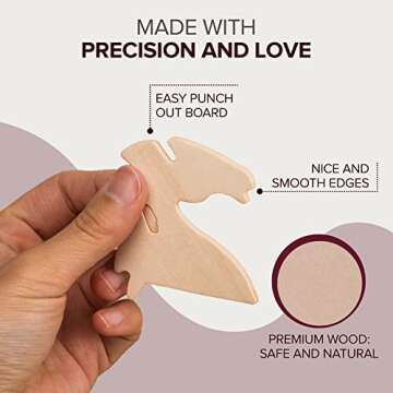 Hands Craft DIY 3D Wooden Puzzle – 6 Assorted Insects & Arachnids Bundle Pack Brain Teaser Puzzles Educational STEM Toy Adults and Kids to Build Safe and Non-Toxic Easy Punch Out Premium Wood JP2B9