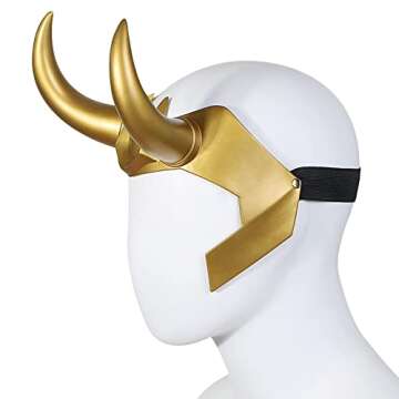 CAFELE Superhero Helmet Horns Cosplay, 2021 TV Superhero Series Movie Thor Ragnarok Superhero Crown ...