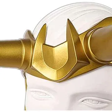 CAFELE Superhero Helmet Horns Cosplay, 2021 TV Superhero Series Movie Thor Ragnarok Superhero Crown Mask Cosplay Halloween Costume Accessories (Superhero Helmet)