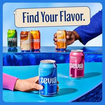Zevia Zero Sugar Soda, Vanilla Cola, 12 oz Cans (24-Pack) – Naturally Sweetened, Zero Calorie Sugar Free Soda - Non-GMO Project Verified, Gluten-Free, Vegan