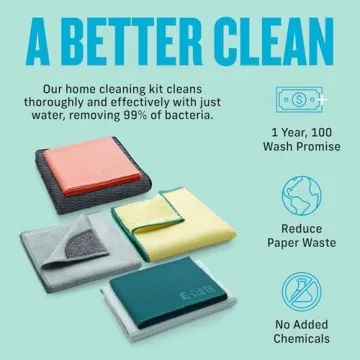 E-Cloth 6-pc Home Cleaning Essentials for Streak-Free Shine