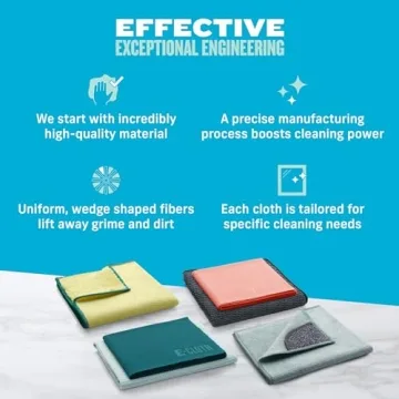 E-Cloth 6-pc Home Cleaning Essentials for Streak-Free Shine