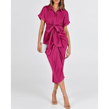 BTFBM Elegant Ruched Summer Maxi Dress for Women