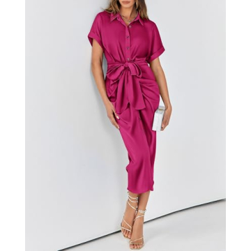 BTFBM Elegant Ruched Summer Maxi Dress for Women