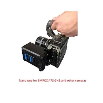 SONGING FXLION Nano ONE V Mount/V-Lock Battery 3400mAh(50Wh/14.8V) with D-TAP,USB-C,USB-A, Micro USB Plugs,10oz Mini for Cameras, Camcorders, LED Lights, Monitors, MacBook and Smartphone