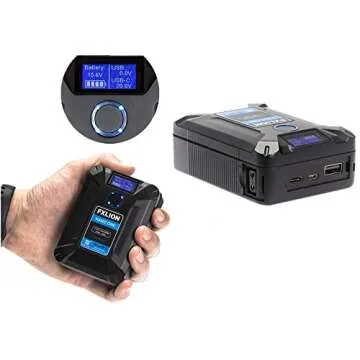 SONGING FXLION Nano ONE V Mount/V-Lock Battery 3400mAh(50Wh/14.8V) with D-TAP,USB-C,USB-A, Micro USB Plugs,10oz Mini for Cameras, Camcorders, LED Lights, Monitors, MacBook and Smartphone