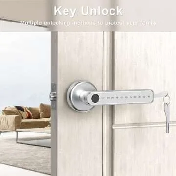 IRONZON Smart Fingerprint Door Lock with App and Code