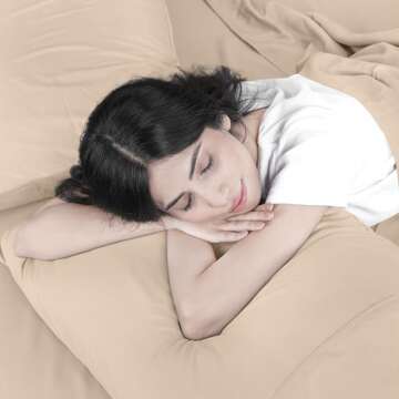 Utopia Bedding Queen Bed Sheets Set - 4 Piece Bedding - Brushed Microfiber - Shrinkage and Fade Resistant - Easy Care (Queen, Beige)