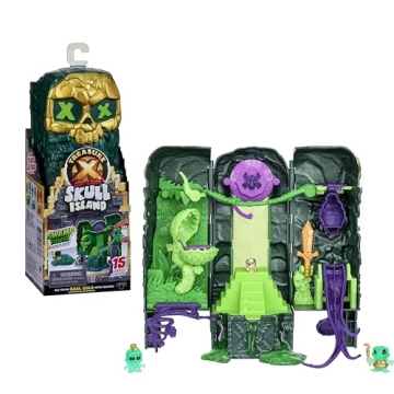 Treasure X Lost Lands Skull Island Swamp Tower Micro Playset - 15 Levels of Adventure & Hidden Treas...