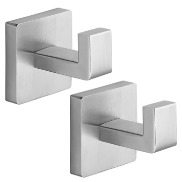 Fenas Premium Stainless Steel Towel Hooks - Elegant Wall Mounted Hooks for Home Organization