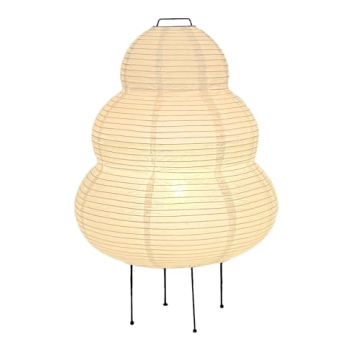 Dimmable Japanese Rice Paper Floor Lantern - Akari Noguchi Style Lamp for Cozy Decor