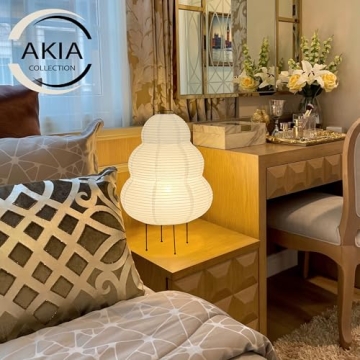 Dimmable Japanese Rice Paper Floor Lantern Lamp