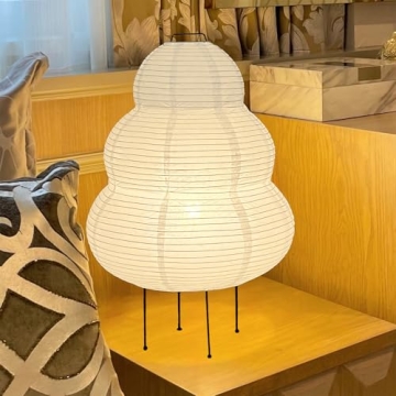 Dimmable Japanese Rice Paper Floor Lantern Lamp