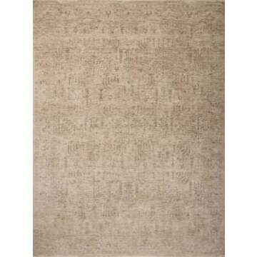 Loloi Magnolia Home by Joanna Gaines Junie Collection JUE-02 Oatmeal/Smoke 7'-10" x 10'-2", .38" Pile Height, Area Rug