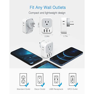 Efficient USB Wall Charger for Home and Travel