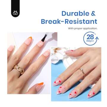 Beetles Gel Nail Tips Soft Nail Extension Set?504Pcs 12 Sizes Pre-Shape Clear Short Almond Nail Tips Press on Soft Gel Nail Tips for Full Cover Soak off False Nails for Nail Art DIY Home Manicure