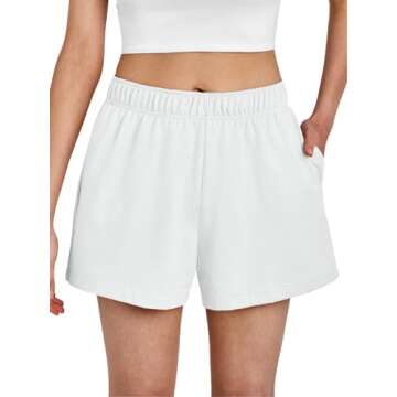 AUTOMET Womens Sweat Shorts - Comfy Casual Athletic Style for Summer