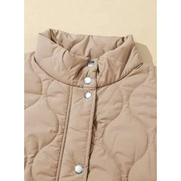 Stylish EVALESS Women's Cropped Puffer Vest for All Occasions