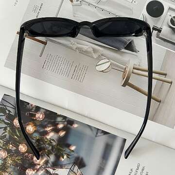 Ridering Retro Oval Sunglasses for Women and Men,Vintage Cat Eye Sunglasses UV Protection for Outdoor Wear