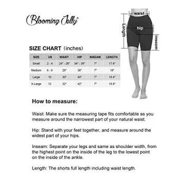 Blooming Jelly Women's High Waisted Biker Shorts for Ultimate Comfort