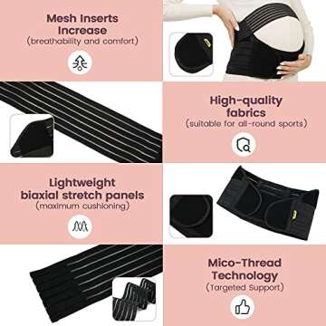 Comfortable SINROBO Maternity Belt for Pain Relief